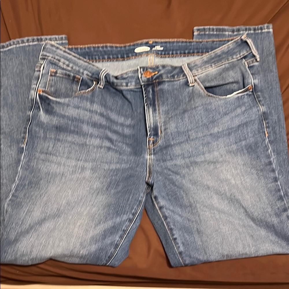 Old Navy Blue Slim Straight Jeans
